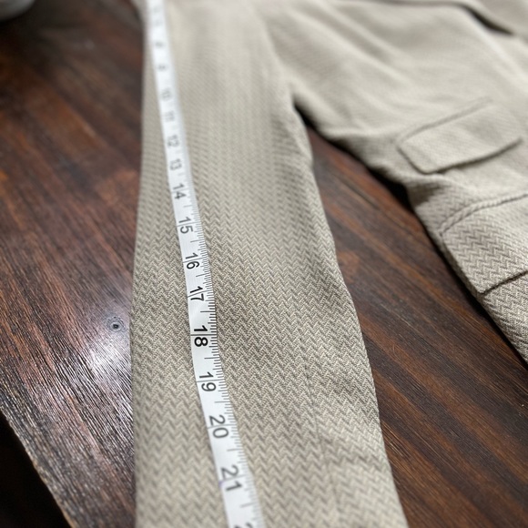 Escada Neutral Herringbone Blazer Cream Tan Margaretha Ley Vintage 36 2 button - Picture 13 of 15